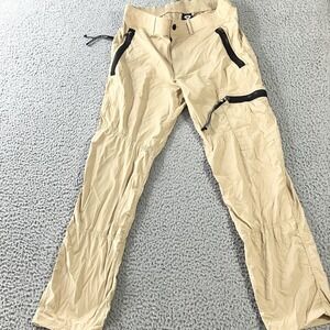Outdoor Afro X REI Co-op Pants Mens 34x30 Beige Hiking Zip Pocket Stretch Trail
